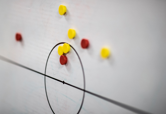 You can see a magnetic board