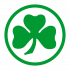 Logo SpVgg Greuther Fürth Stefan Aigner und Moussa Quattara, Fußballspieler, stehen mit einem jungen Mädchen im Haus des Buches. Aigner hält ein Mikrofon und scheint mit dem Mädchen zu sprechen, während Quattara im Hintergrund steht.