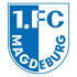 FCM_Standard_Logo Logo des SV Askania Coepenick, ein rotes Schild mit blauen vertikalen Streifen und der Aufschrift "SV Askania Coepenick 1913".